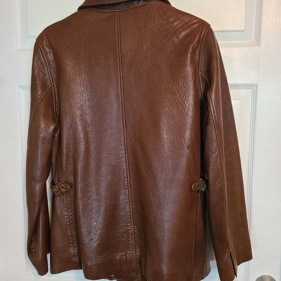 Andrew Mark (Mark of New York) Women's Brown Leather Jacket, Size: Small - Picture 5 of 7